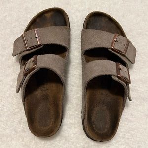 GUC Taupe Suede Birkenstocks